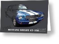 Mustang Shelby GT 350 t-shirt deseo texto posible Oldtimer regalo de cumpleaños